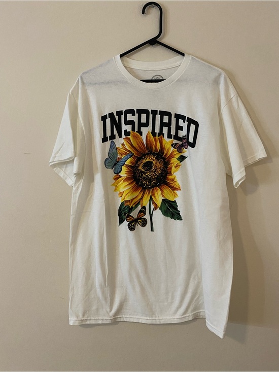 Other - Inspired Sunflower Cotton Graphic Tee - White
